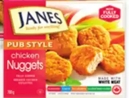 Walmart Janes pub style breaded popcorn chicken, chicken nuggets, strips or burgers offer
