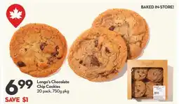 Longo's Chocolate Chip Cookies offer