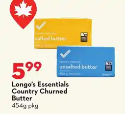 Longo's Essentials Country Churned Butter offer