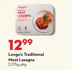 Longo's Traditional Meat Lasagna offer