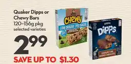 Longo's Dipps or Chewy Bars offer