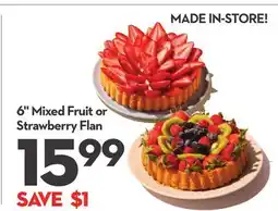 Longo's 6 Mixed Fruit or Strawberry Flan offer