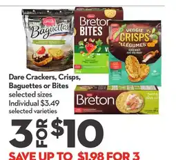 Longo's Crackers, Crisps, Baguettes or Bites offer