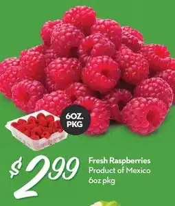 Longo's Fresh Raspberries offer