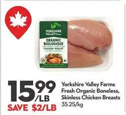 Longo's Fresh Organic Boneless, Skinless Chicken Breasts offer
