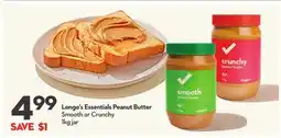 Longo's Essentials Peanut Butter offer