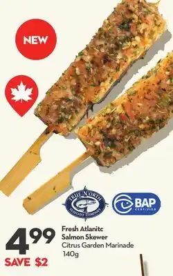 Longo's Fresh Atlanitc Salmon Skewer offer