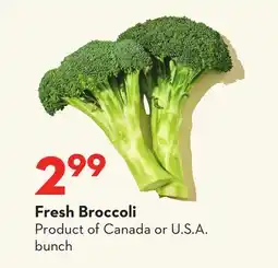 Longo's Fresh Broccoli offer