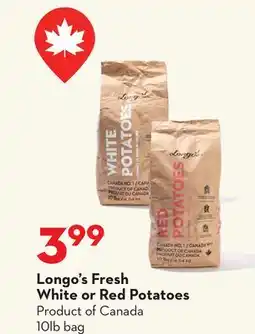 Longo's Fresh White or Red Potatoes offer