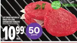 Metro LIFE SMART NATURALIA GRASS-FED LEAN GROUND BEEF BURGERS offer