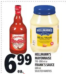Metro HELLMANN'S MAYONNAISE offer
