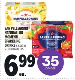 Metro SAN PELLEGRINO NATURALI OR MOMENTI SPARKLING DRINKS offer