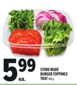 Metro STORE MADE BURGER TOPPINGS TRAY offer