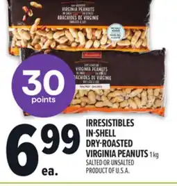 Metro IRRESISTIBLES IN-SHELL DRY-ROASTED VIRGINIA PEANUTS offer