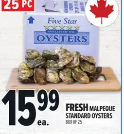 Metro FRESH MALPEQUE STANDARD OYSTERS offer