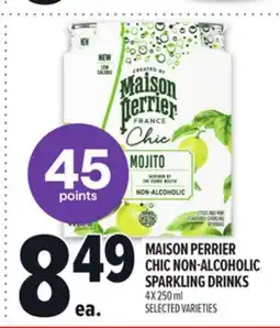 Metro MAISON PERRIER CHIC NON-ALCOHOLIC SPARKLING DRINKS offer