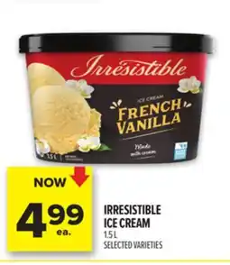 Metro IRRESISTIBLE ICE CREAM offer