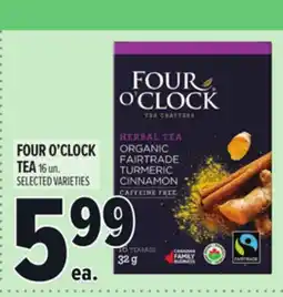Metro FOUR O'CLOCK TEA offer
