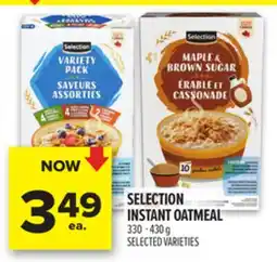 Metro SELECTION INSTANT OATMEAL offer