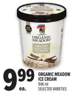 Metro ORGANIC MEADOW ICE CREAM offer