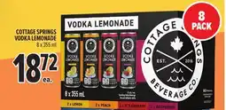 Metro COTTAGE SPRINGS VODKA LEMONADE offer