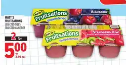 Metro MOTT'S FRUITSATIONS offer