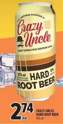 Metro CRAZY UNCLE HARD ROOT BEER offer