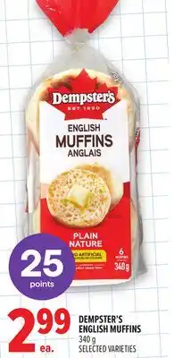 Metro DEMPSTER'S ENGLISH MUFFINS offer