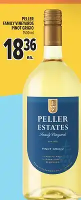 Metro PELLER FAMILY VINEYARDS PINOT GRIGIO offer