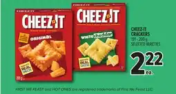 Metro CHEEZ-IT CRACKERS offer