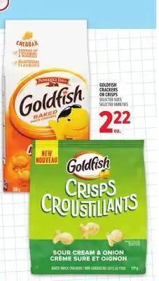 Metro GOLDFISH CRACKERS OR CRISPS offer