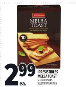 Metro IRRESISTIBLES MELBA TOAST offer