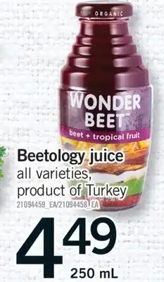 Fortinos BEETOLOGY JUICE, 250 mL offer