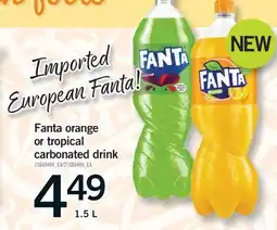 Fortinos FANTA ORANGE OR TROPICAL CARBONATED DRINK, 1.5 L offer