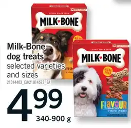 Fortinos MILK-BONE DOG TREATS, 340-900 g offer