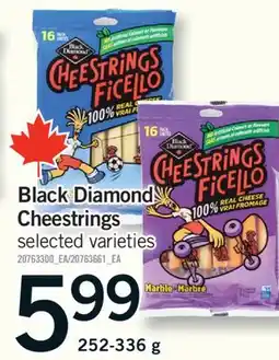 Fortinos BLACK DIAMOND CHEESTRINGS, 252-336 G offer