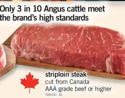 Fortinos STRIPLOIN STEAK offer