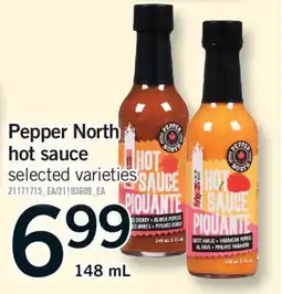Fortinos PEPPER NORTH HOT SAUCE, 148 mL offer