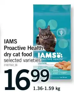 Fortinos IAMS PROACTIVE HEALTH DRY CAT FOOD, 1.36-1.59 kg offer