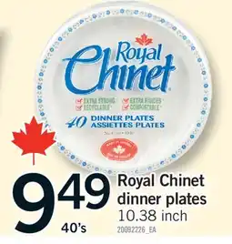 Fortinos ROYAL CHINET DINNER PLATES, 40'S offer