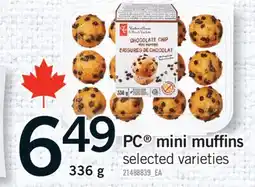 Fortinos PC MINI MUFFINS, 336 G offer