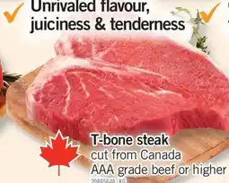 Fortinos T-BONE STEAK offer