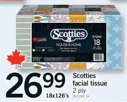 Fortinos SCOTTIES FACIAL TISSUE, 2 PLY, 18x126's offer