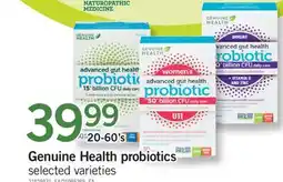 Fortinos GENUINE HEALTH PROBIOTICS, 20-60'S offer