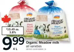 Fortinos ORGANIC MEADOW MILK, 4 L offer