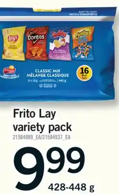 Fortinos FRITO LAY VARIETY PACK, 428-448 G offer