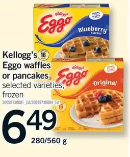 Fortinos KELLOGG'S EGGO WAFFLES OR PANCAKES, 280/560 g offer