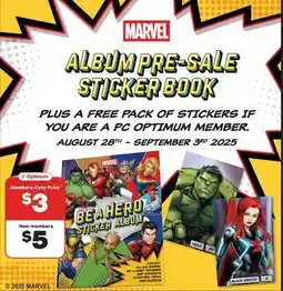 Fortinos ALBUM PRE-SALE STICKER BOOK offer