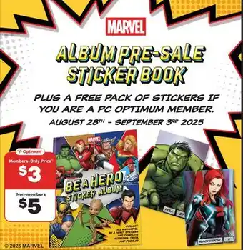 Fortinos ALBUM PRE-SALE STICKER BOOK offer