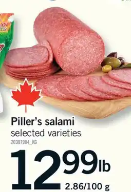 Fortinos PILLER'S SALAMI, 2.86/100 G offer
